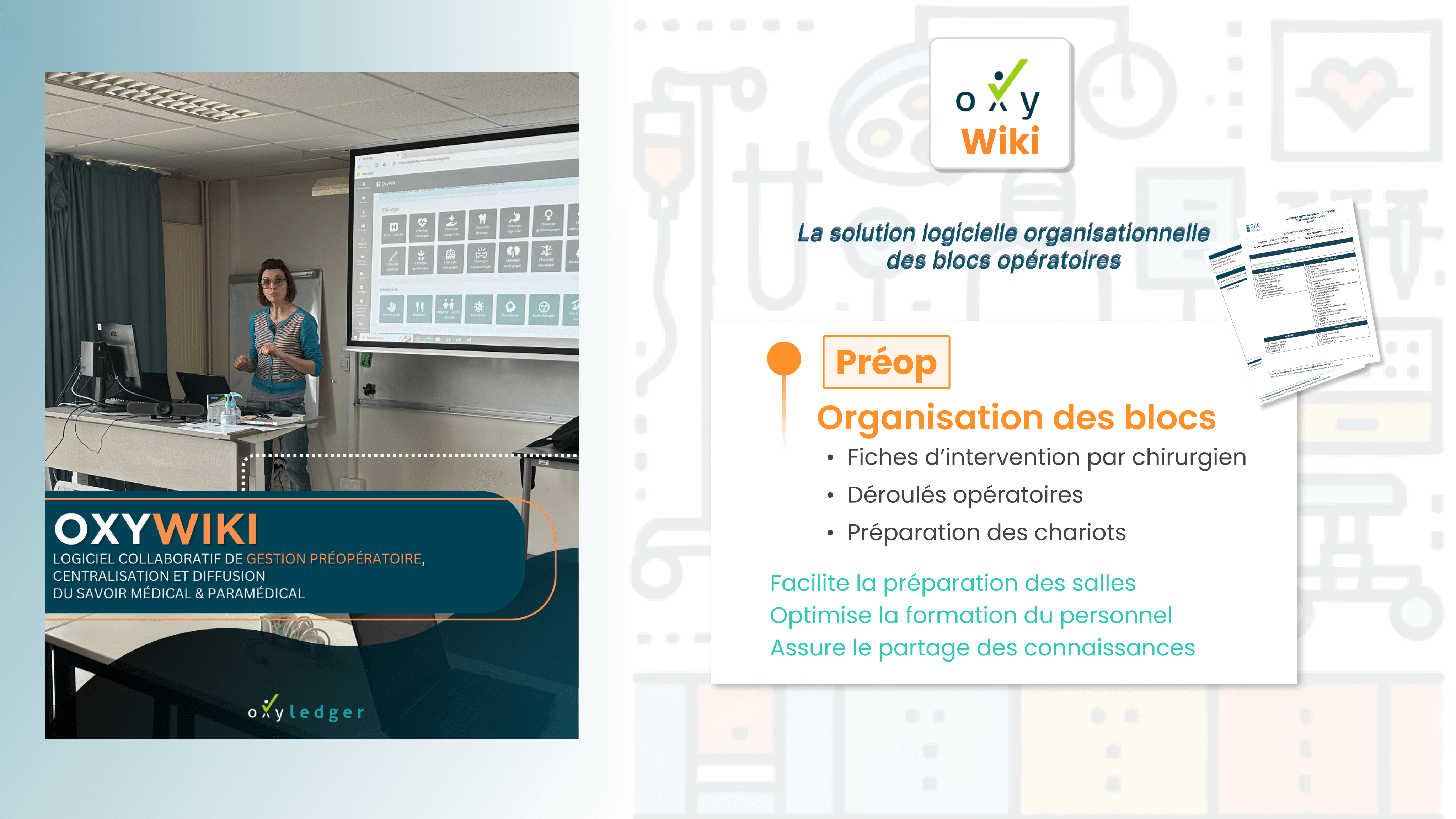 OxyWiki - La solution logicielle collaborative organisationnelle du bloc opératoire