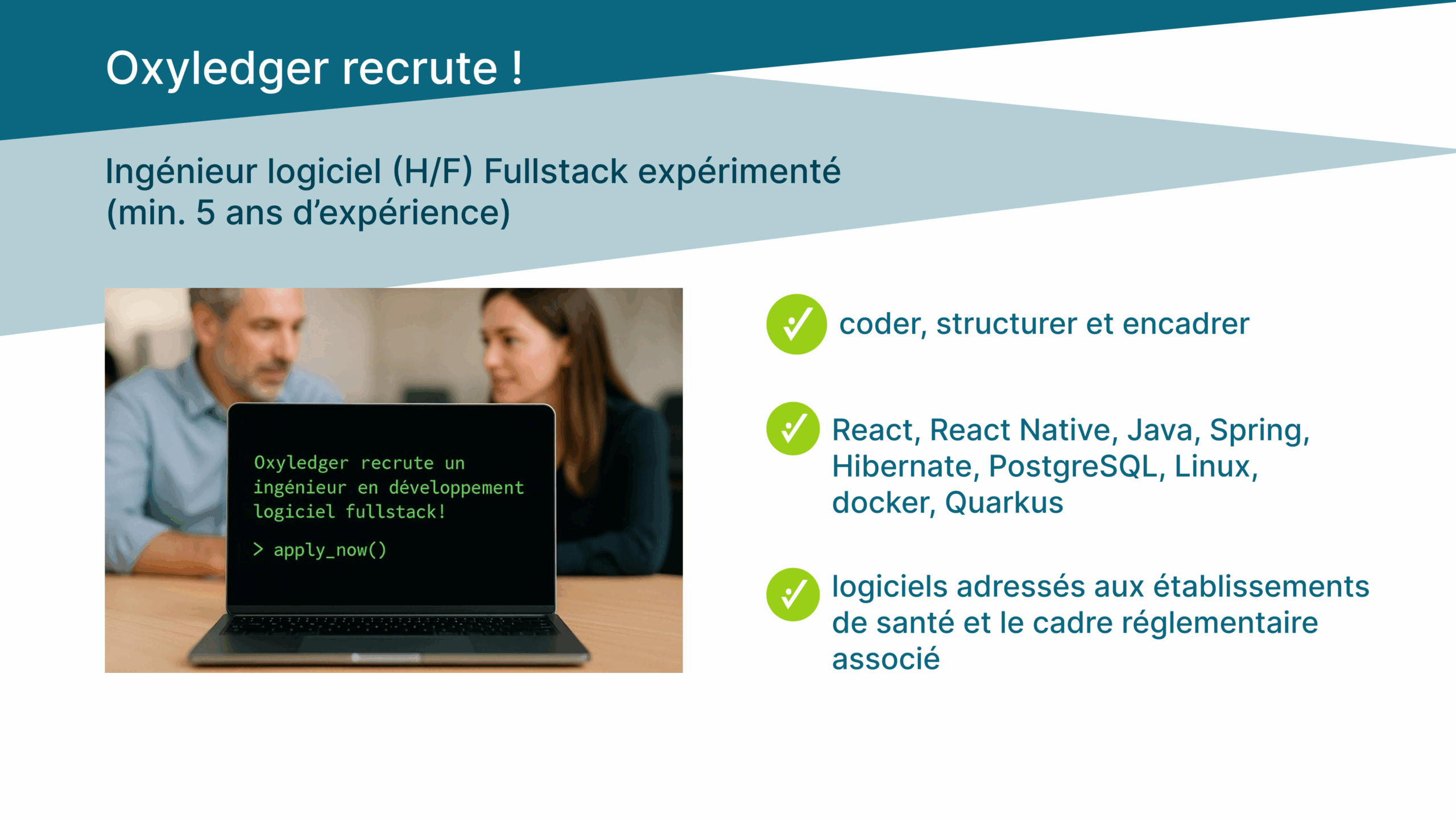 Recrutement Oxyledger